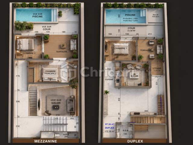 Luxury 3-bedroom duplex in Marrakech