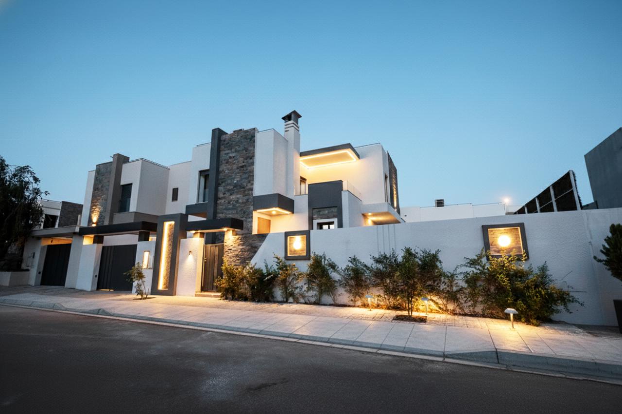 Semi-finished semi-detached villa