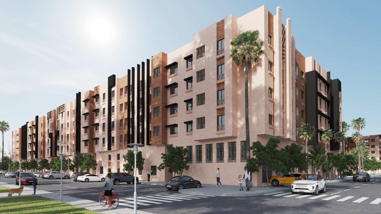 Appartement moyen standing de 3 chambres à vendre à Marrakech