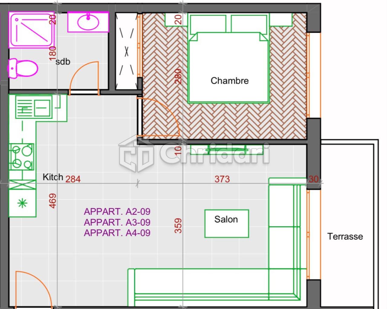 Studio élégant à vendre à Marrakech
