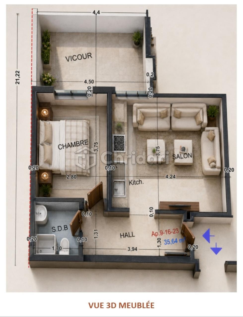 High-end studio for sale in Marrakech