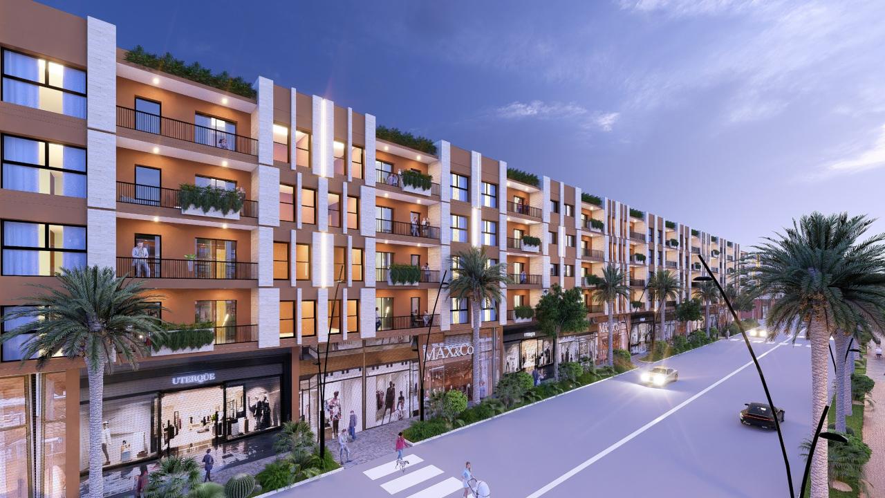 Modern studio with pool