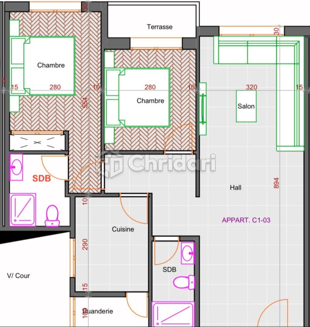 Appartement avec piscine à Vendre à Marrakech