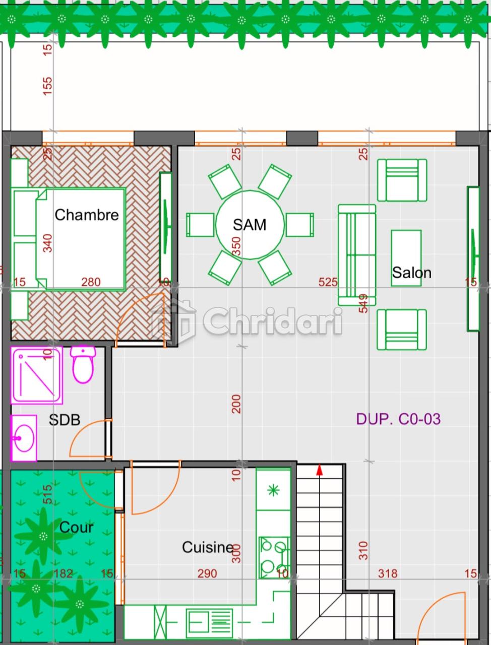 Modern duplex with pool in Izdihar Marrakech