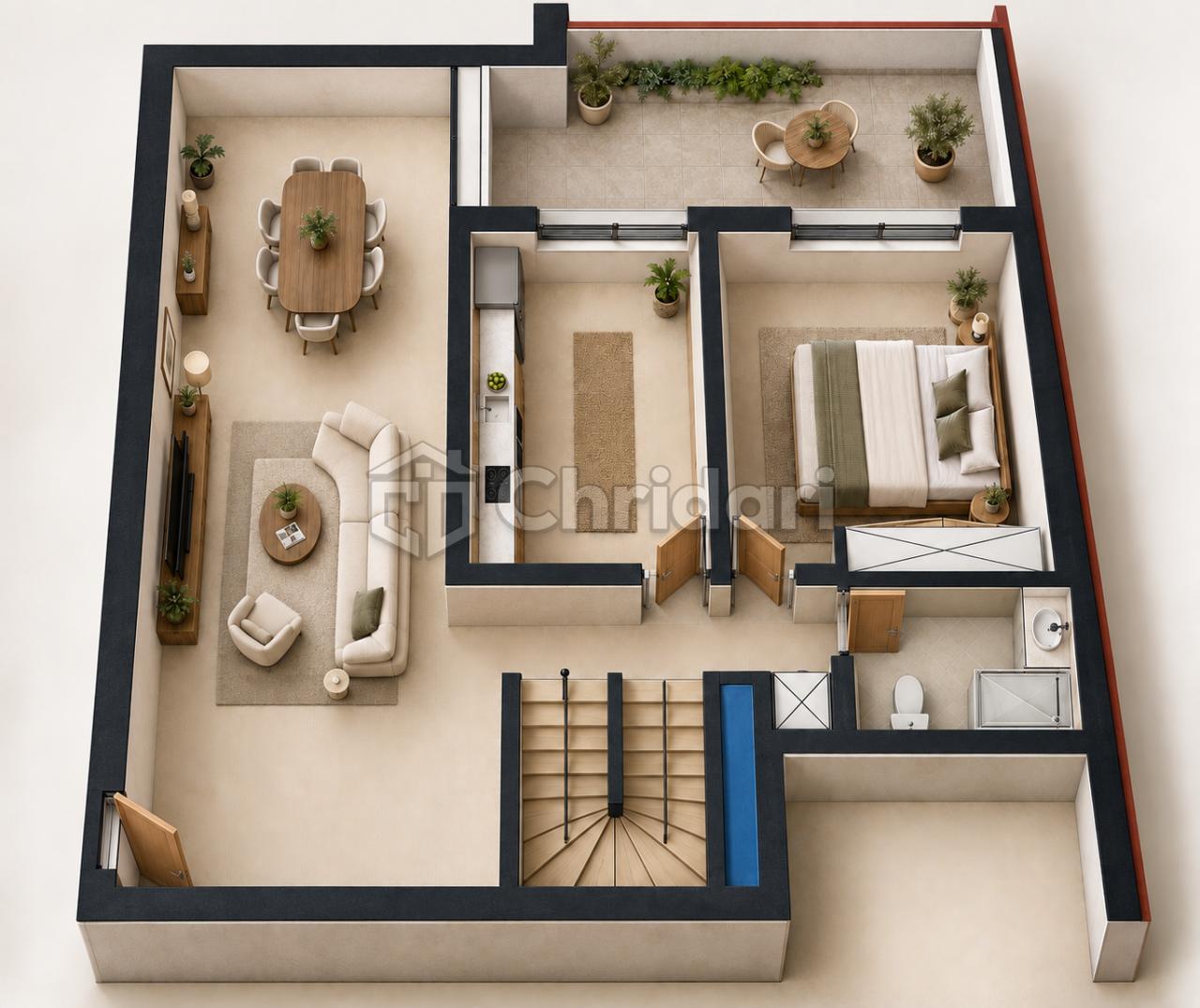 Duplex de luxe à vendre à Guéliz 